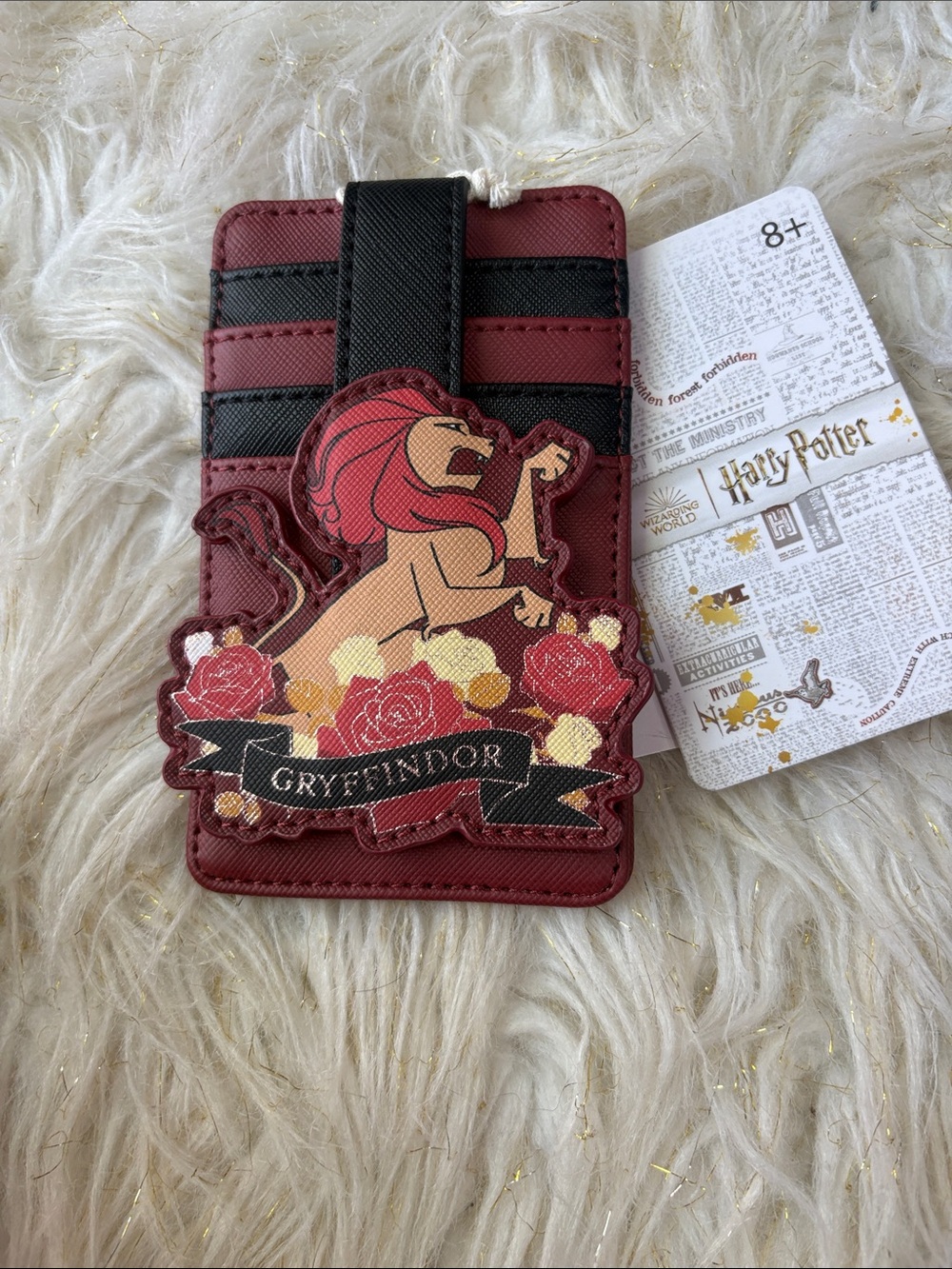 Warner Bros. Gryffindor Lion Card Holder in Red and Black